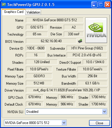 Geforce 8800 sales gts 512
